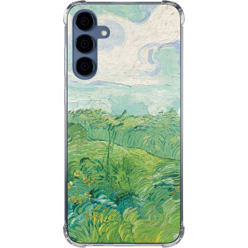 Green Wheat Fields by Vincent van Gogh Galaxy S24 Clear Case