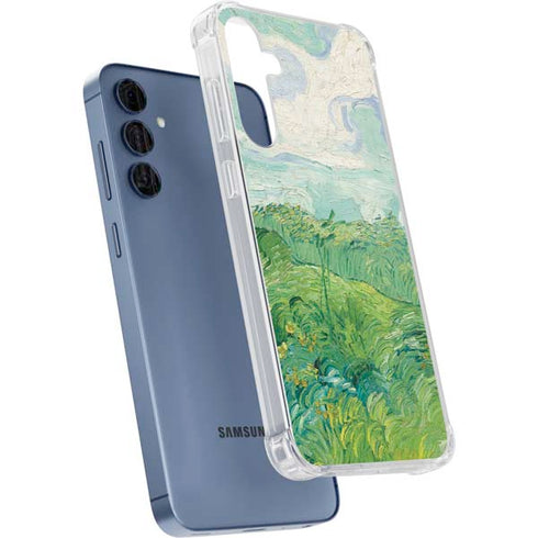 Green Wheat Fields by Vincent van Gogh Galaxy S24 Clear Case