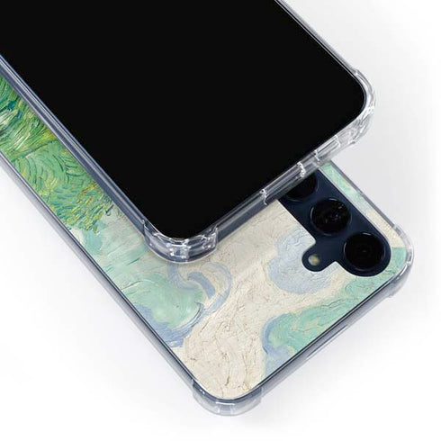 Green Wheat Fields by Vincent van Gogh Galaxy S24 Clear Case