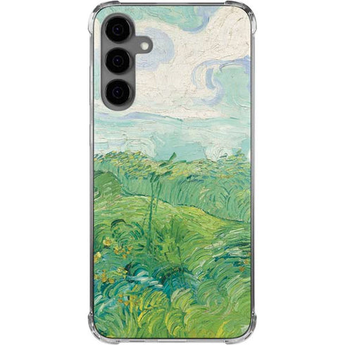 Green Wheat Fields by Vincent van Gogh Galaxy S24 Plus Clear Case