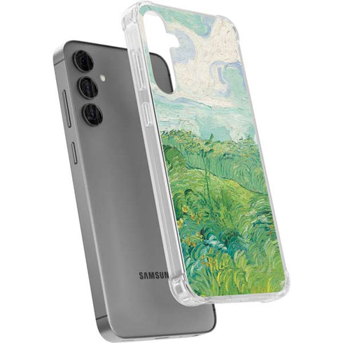 Green Wheat Fields by Vincent van Gogh Galaxy S24 Plus Clear Case