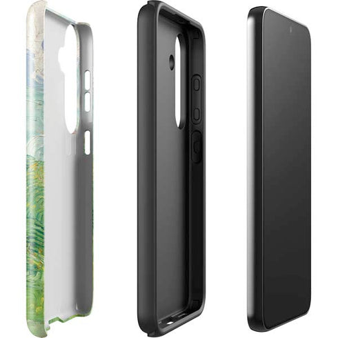 Green Wheat Fields by Vincent van Gogh Galaxy S24 Plus Impact Case