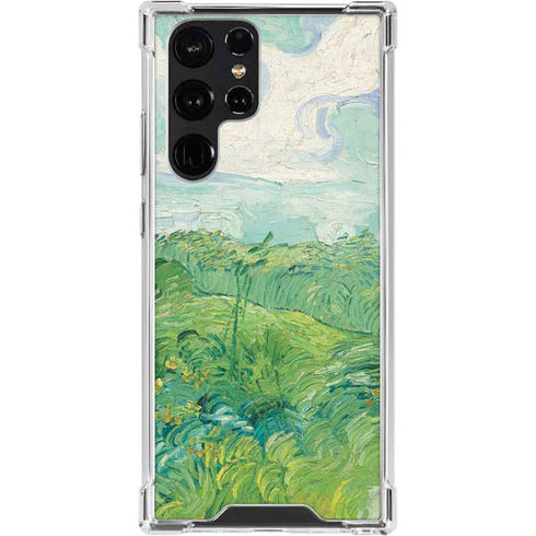 Green Wheat Fields by Vincent van Gogh Galaxy S24 Ultra Clear Case