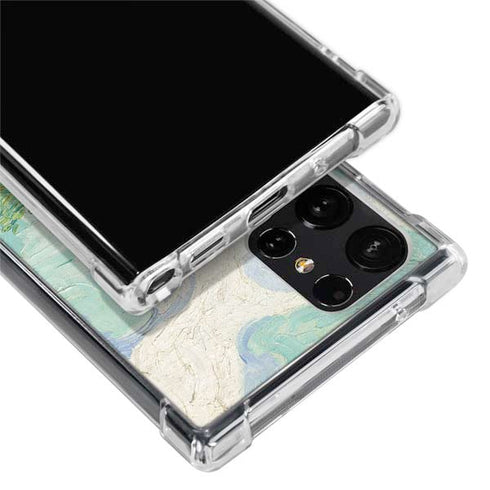 Green Wheat Fields by Vincent van Gogh Galaxy S24 Ultra Clear Case