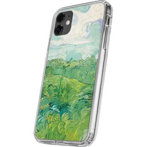 Green Wheat Fields by Vincent van Gogh iPhone 11 Clear Case