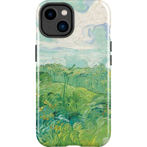 Green Wheat Fields by Vincent van Gogh iPhone 15 Plus Impact Case