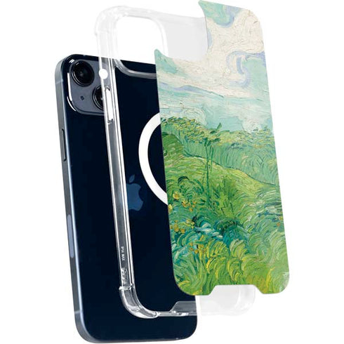 Green Wheat Fields by Vincent van Gogh iPhone 15 Plus MagSafe Case