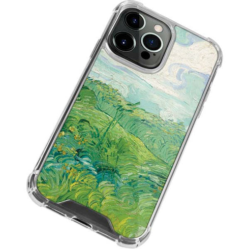 Green Wheat Fields by Vincent van Gogh iPhone 15 Pro Clear Case