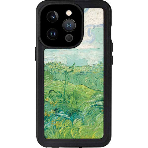 Vincent Van Gogh Green Wheat Fields iPhone 14 Pro Waterproof Case