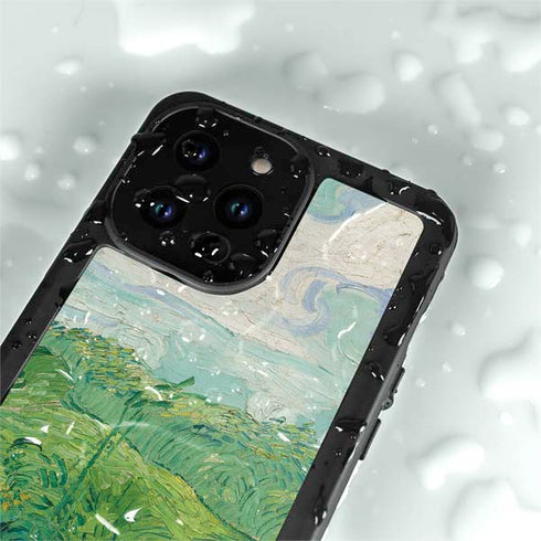 Vincent Van Gogh Green Wheat Fields iPhone 14 Pro Waterproof Case