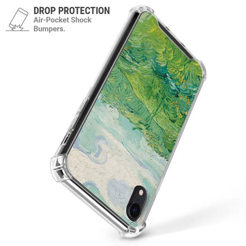 Green Wheat Fields by Vincent van Gogh iPhone XR Clear Case