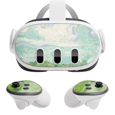 Green Wheat Fields by Vincent van Gogh Meta Quest 3 Skin