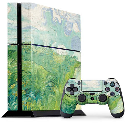 Vincent Van Gogh Green Wheat Fields PS4 Console and Controller Bundle Skin