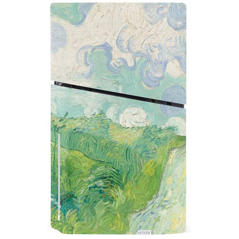 Green Wheat Fields by Vincent van Gogh PS5 Slim Disk Bundle Skin