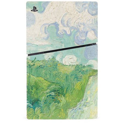 Green Wheat Fields by Vincent van Gogh PS5 Slim Digital Edition Console Skin