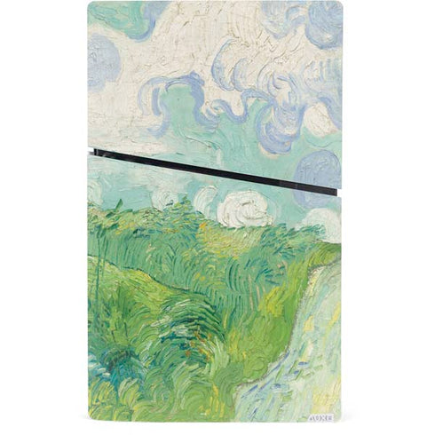Green Wheat Fields by Vincent van Gogh PS5 Slim Digital Edition Console Skin