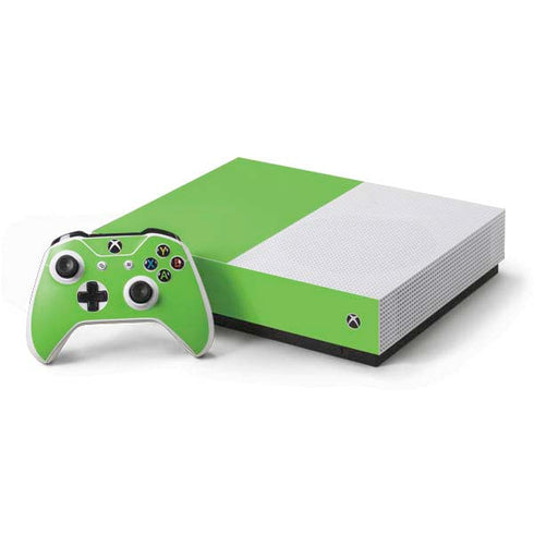 Green Solid Xbox One S All-Digital Edition Bundle Skin