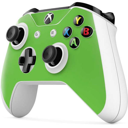 Green Solid Xbox One S Controller Skin