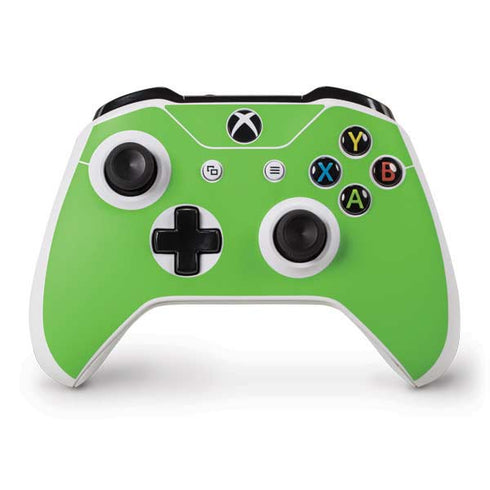 Green Solid Xbox One S Controller Skin