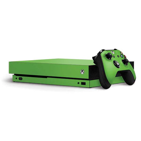 Green Solid Xbox One X Bundle Skin