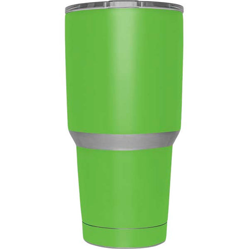 Green Solid Yeti 30oz Rambler Tumbler Skin