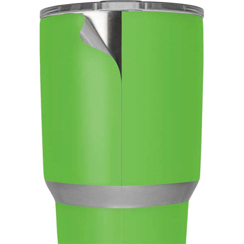 Green Solid Yeti 30oz Rambler Tumbler Skin