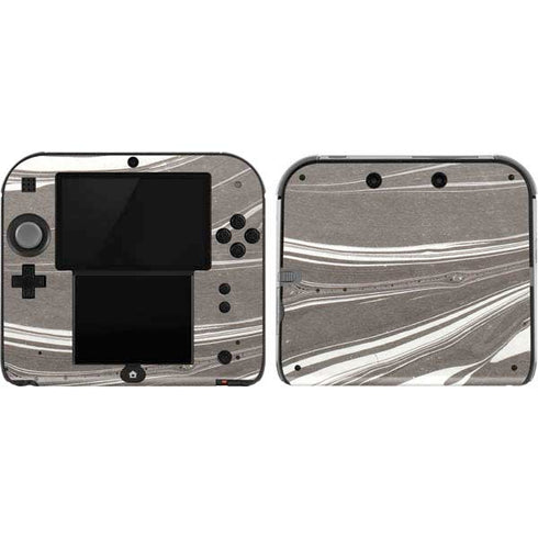 Grey Marble Nintendo 2DS Skin