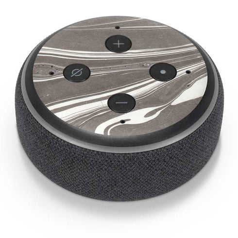 Grey Marble Amazon Echo Dot Skin