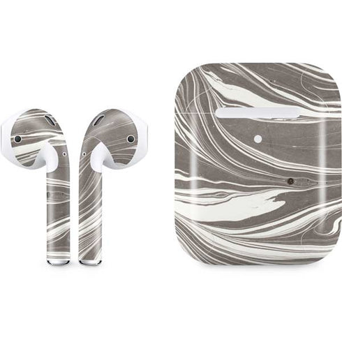 Grey Marble Apple AirPods 2 Skin