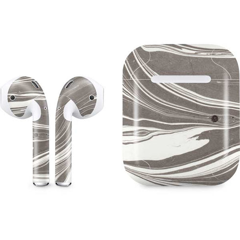 Grey Marble Apple AirPods Skin