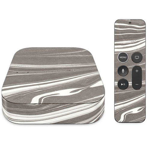 Grey Marble Apple TV Skin