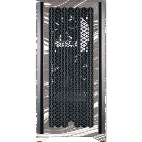 Grey Marble Corsair 4000D Tempered Glass Mid-Tower ATX Case Skin