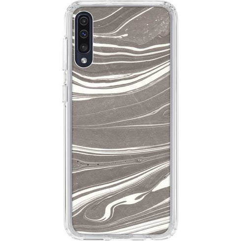 Grey Marble Galaxy A50 Clear Case