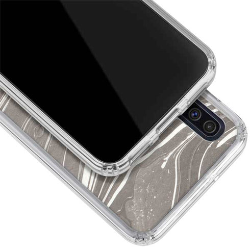 Grey Marble Galaxy A50 Clear Case