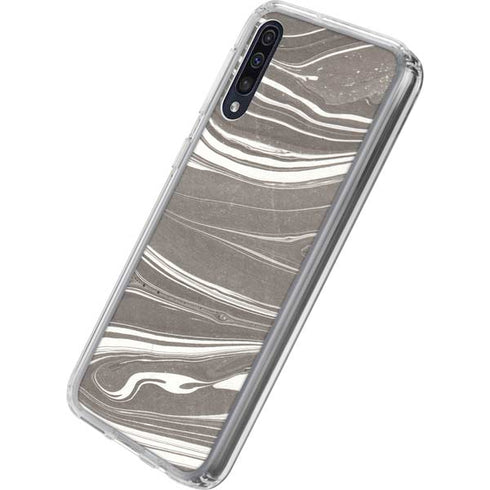 Grey Marble Galaxy A50 Clear Case
