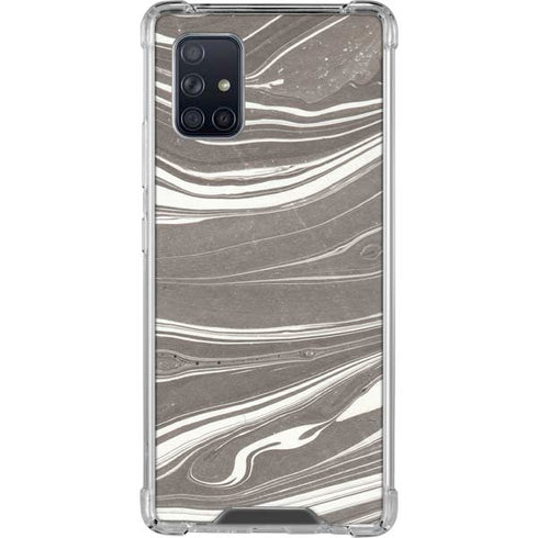 Grey Marble Galaxy A71 5G Clear Case