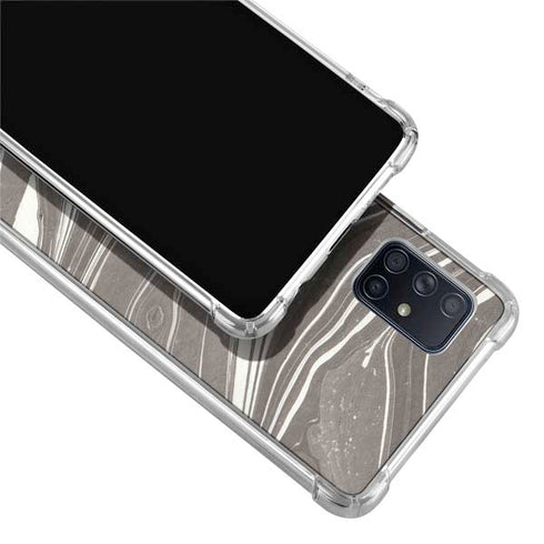 Grey Marble Galaxy A71 5G Clear Case