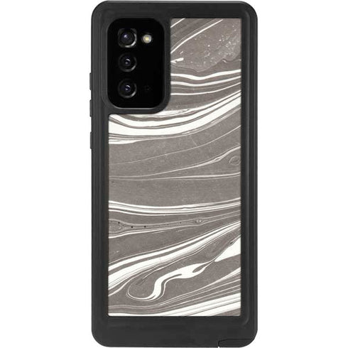 Grey Marble Galaxy Note20 5G Waterproof Case