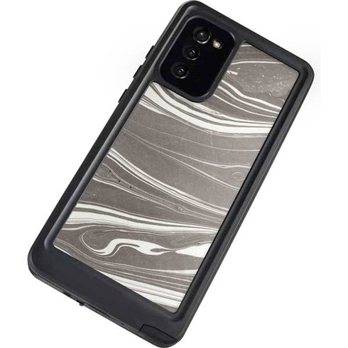 Grey Marble Galaxy Note20 5G Waterproof Case
