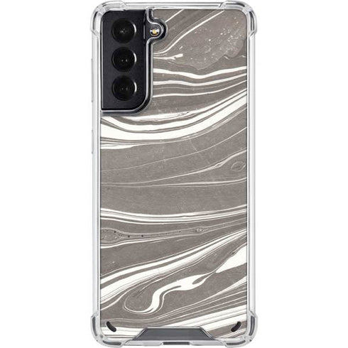 Grey Marble Galaxy S21 5G Clear Case