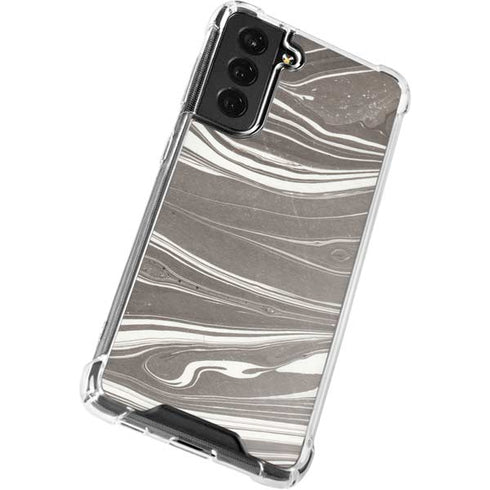 Grey Marble Galaxy S21 FE Clear Case