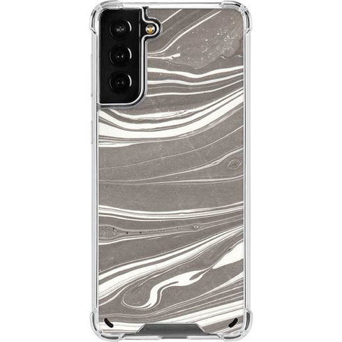 Grey Marble Galaxy S21 Plus 5G Clear Case