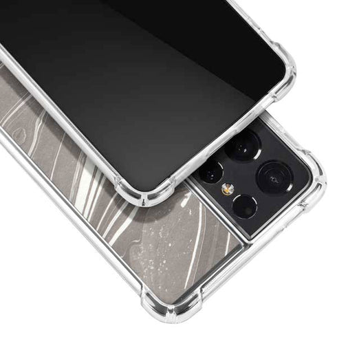 Grey Marble Galaxy S21 Ultra 5G Clear Case