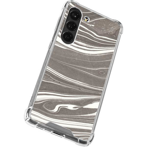 Grey Marble Galaxy S23 Clear Case