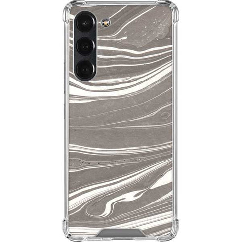 Grey Marble Galaxy S23 Plus Clear Case