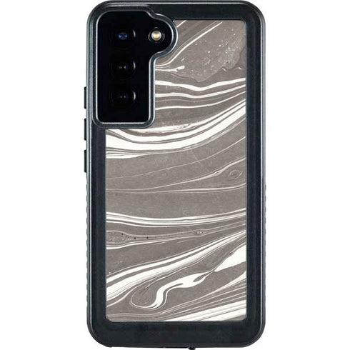 Grey Marble Galaxy S23 Plus Waterproof Case