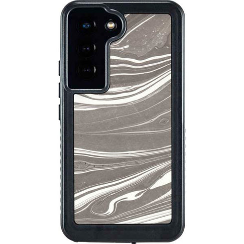 Grey Marble Galaxy S23 Waterproof Case