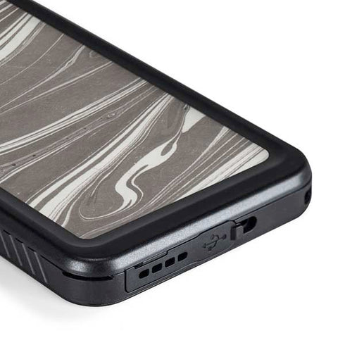 Grey Marble Galaxy S23 Waterproof Case