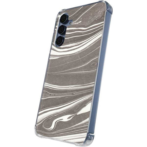 Grey Marble Galaxy S24 Clear Case
