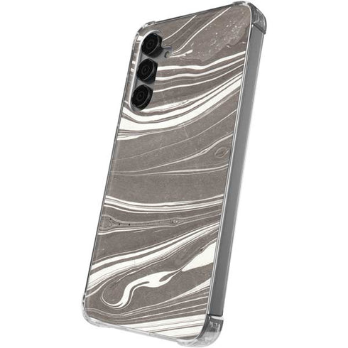 Grey Marble Galaxy S24 Plus Clear Case